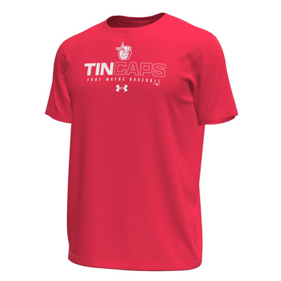 Fort Wayne TinCaps Under Armour Red Tech Stretch Tee